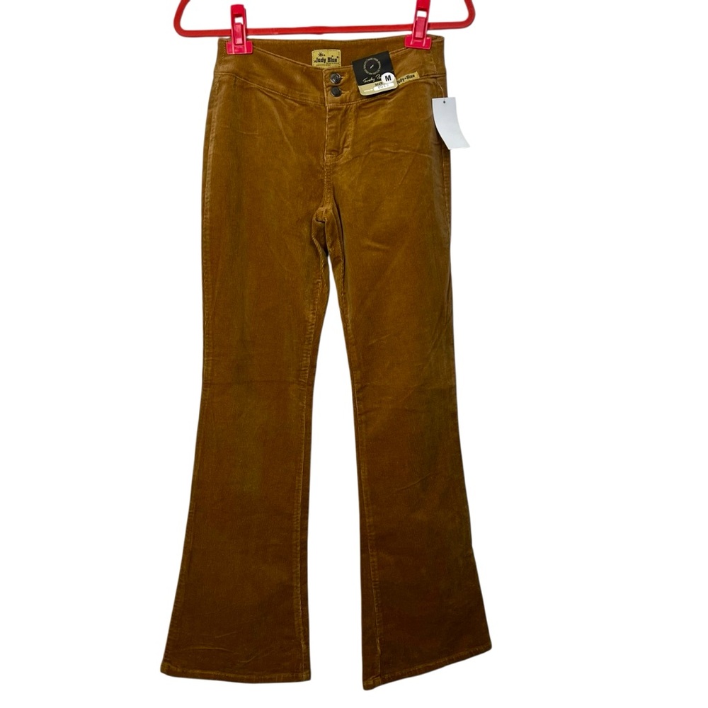 Judy Blue Brown Corduroy Flared Authentic Jeans Made In USA Stretch Medium NWT